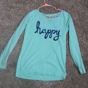 This is a light blue long sleeve